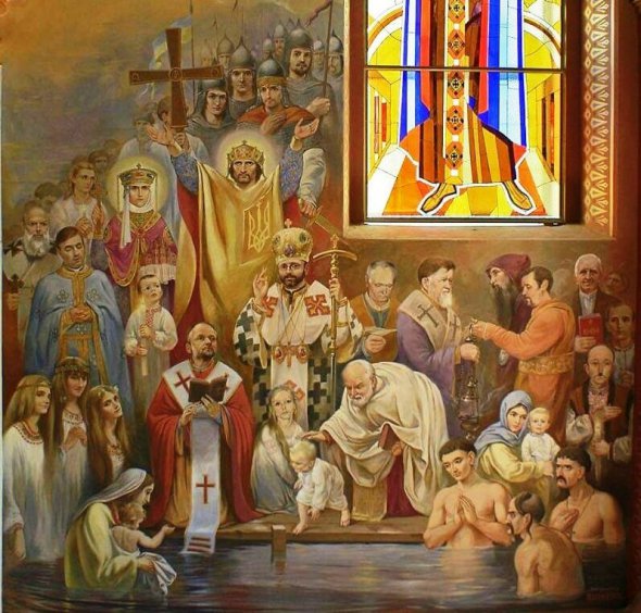 Во Львовской области на стенах церкви изобразили Кузьму Скрябина (фото)